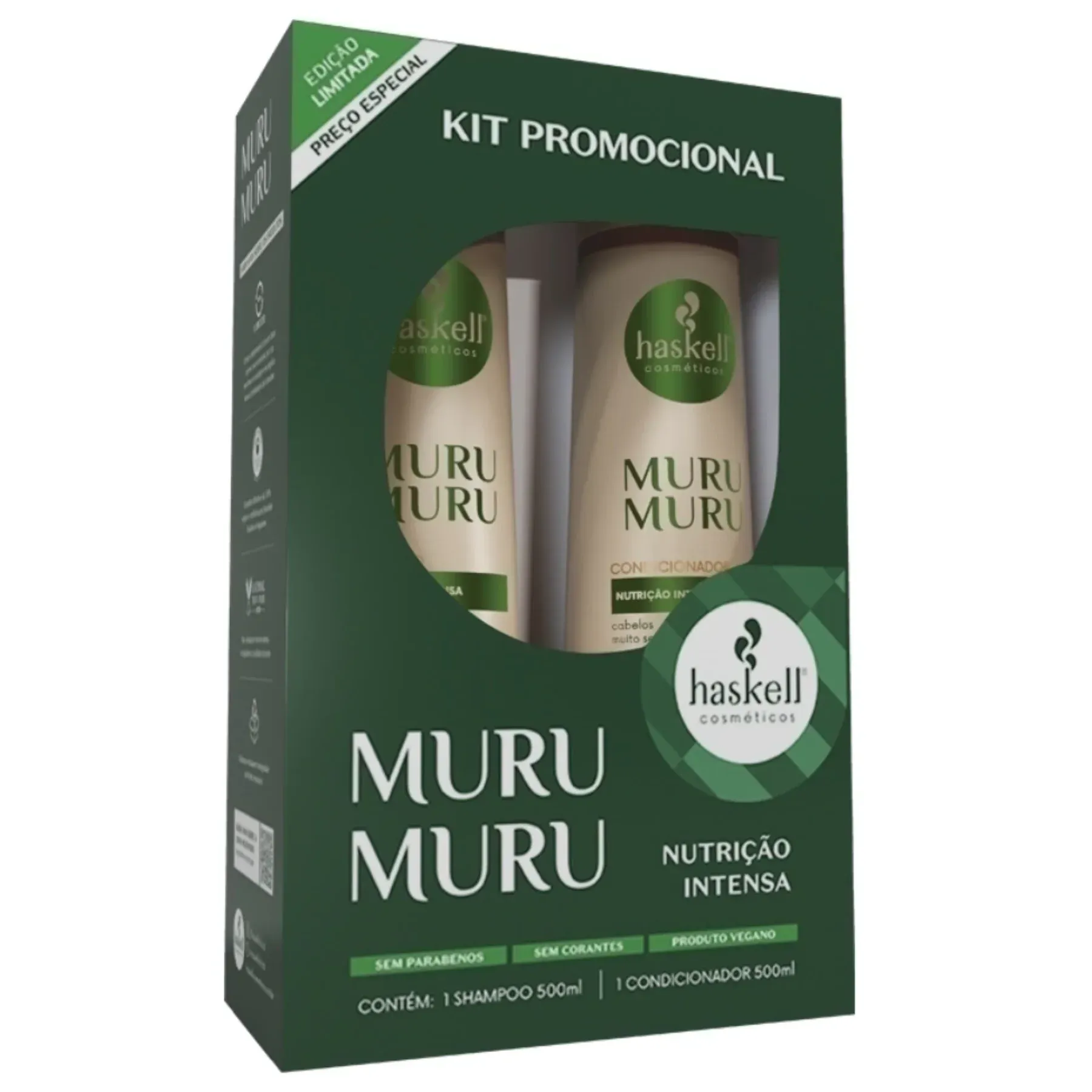 Kit Haskell Shampoo e Condicionador Murumuru 500ml