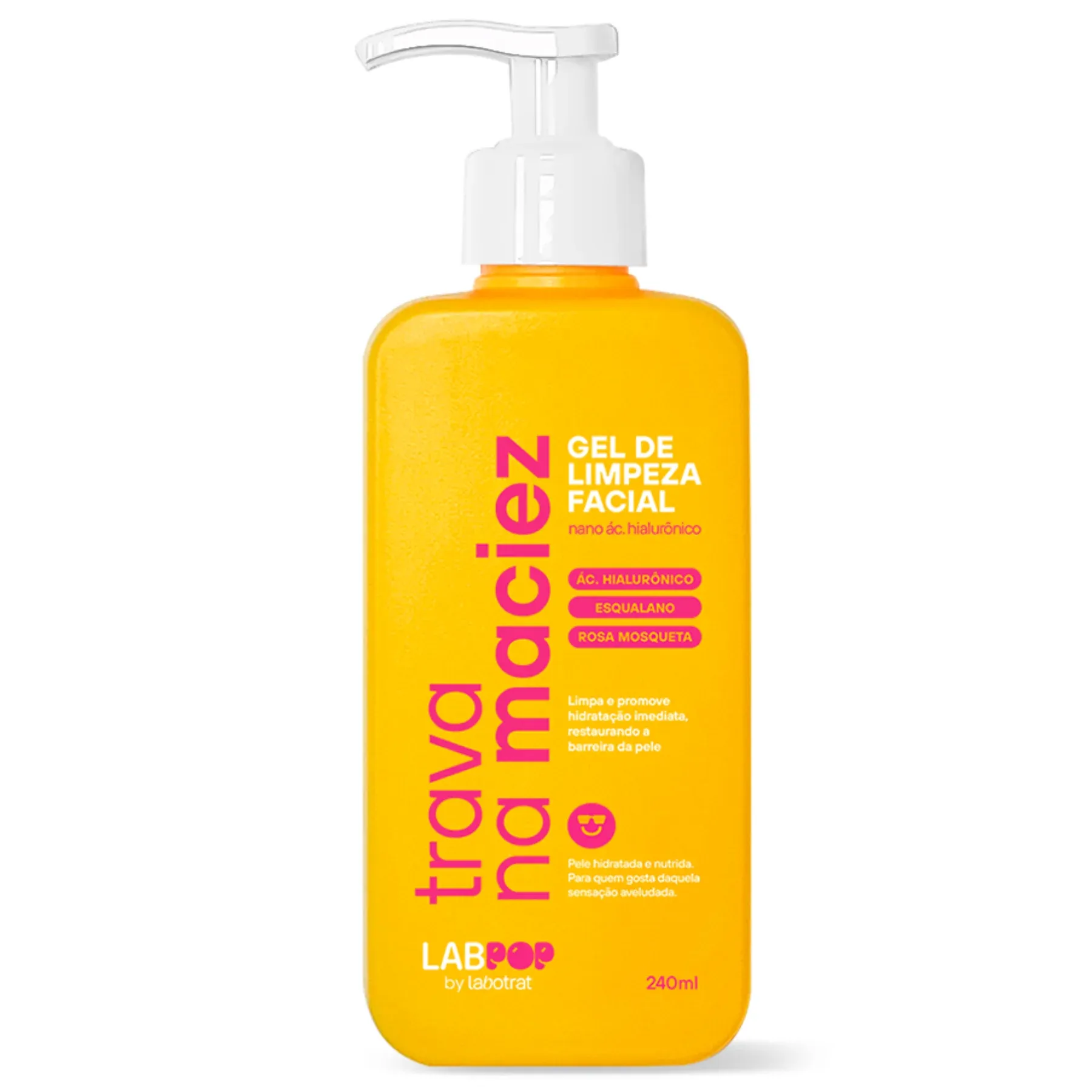 Gel de Limpeza Facial Labotrat Trava Na Maciez 240ml
