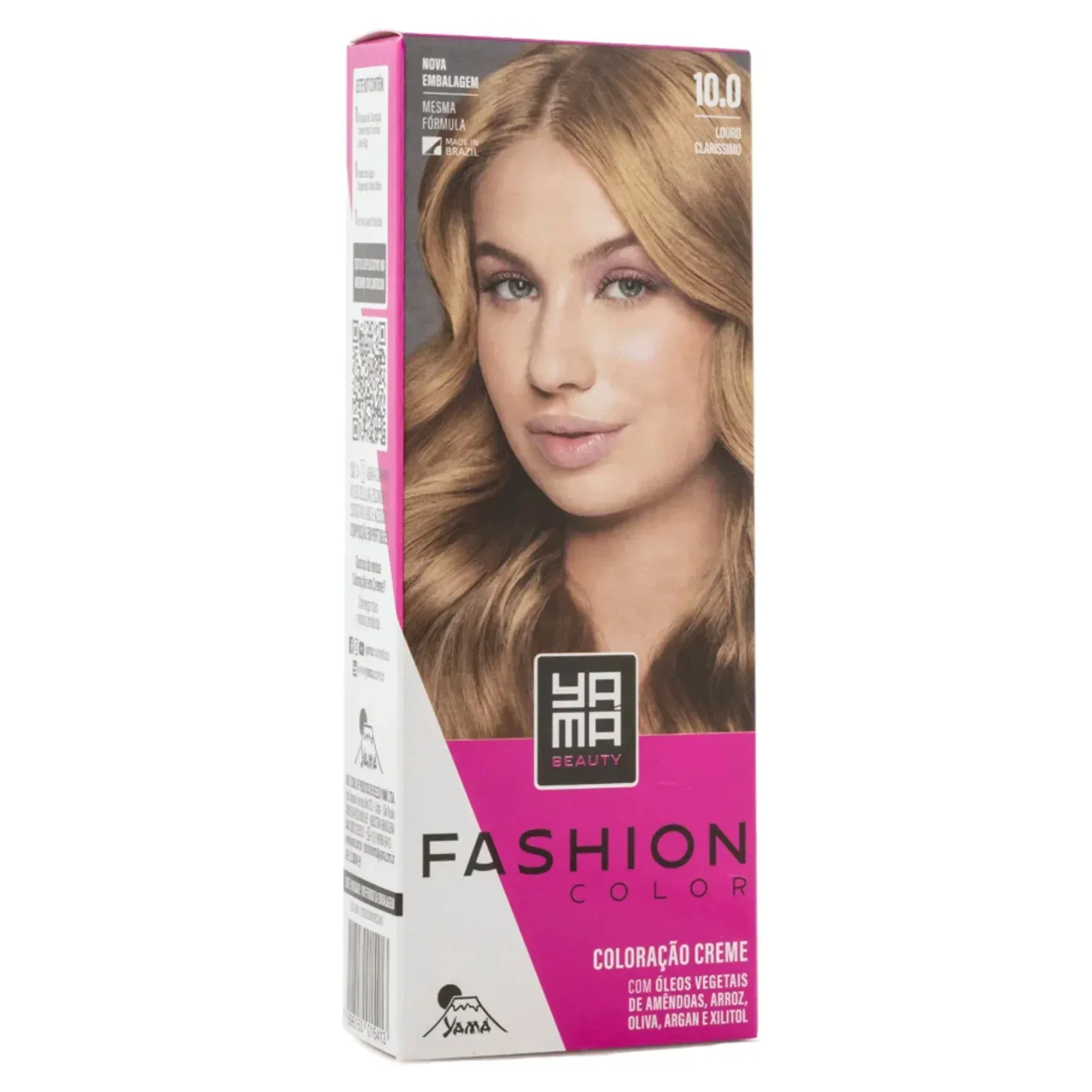 Coloração Creme Yamá Fashion 10.0 Louro Claríssimo 60g