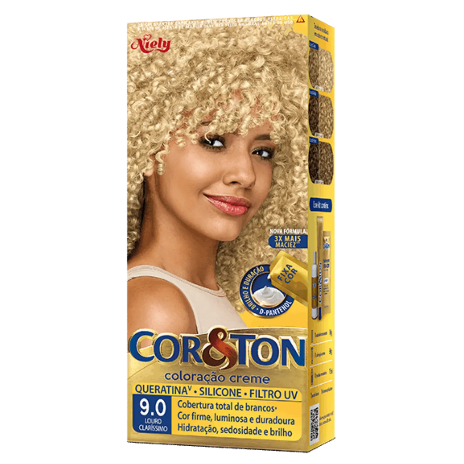 Coloração Creme Cor&Ton 9.0 Louro Claro 50g