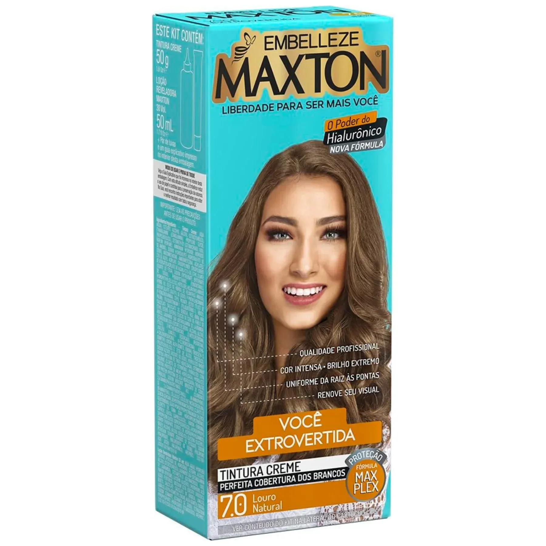 Coloração Kit Prático Maxton 7.0 Louro Natural