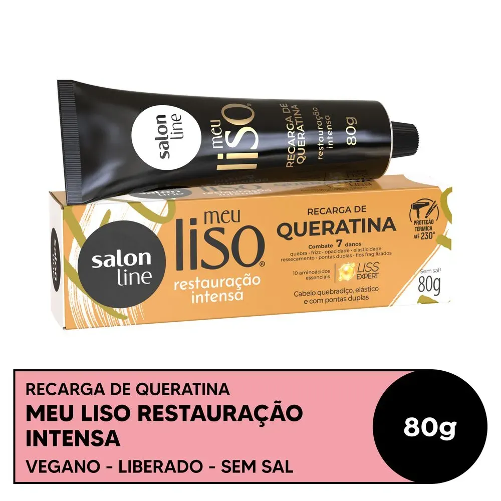 Recarga De Queratina Salon Line Meu Liso 80g