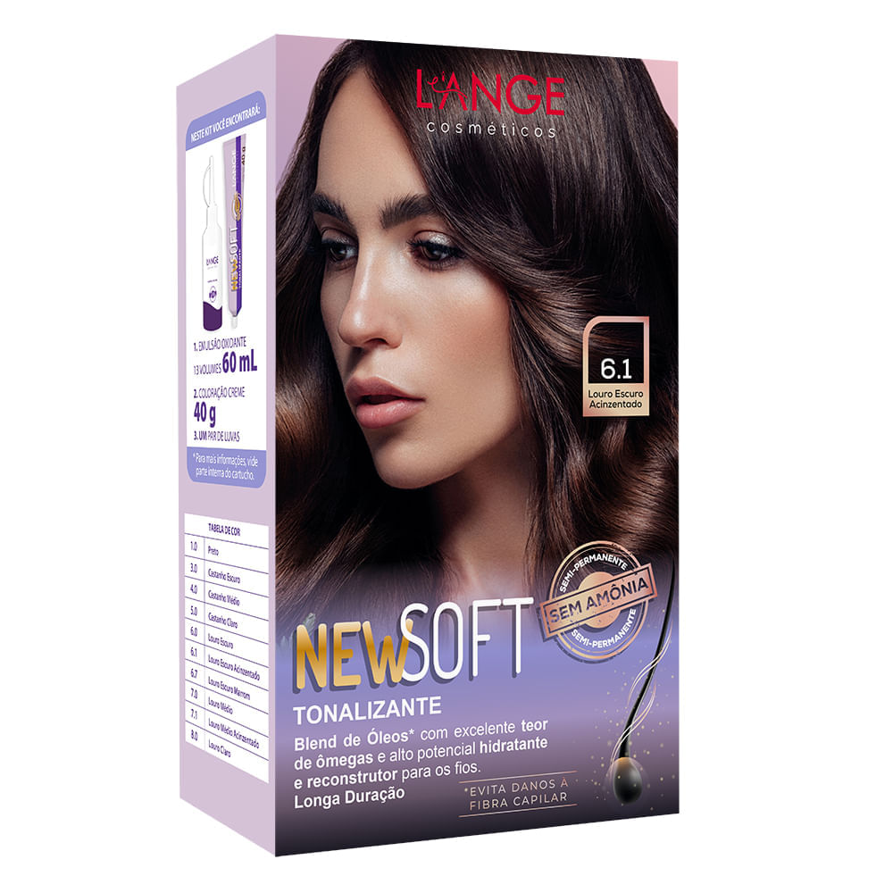 Coloração NewSoft Louro Escuro Acizentado 6.1