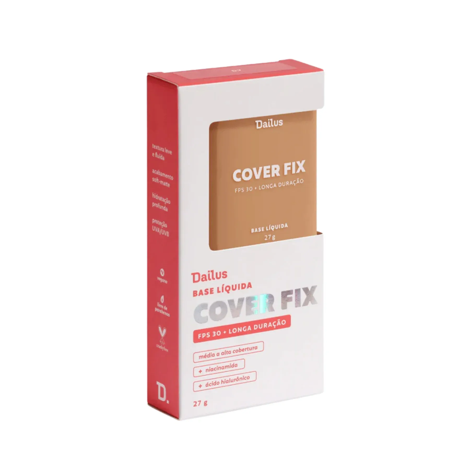 Base Líquida Dailus Cover Fix D7 Médio