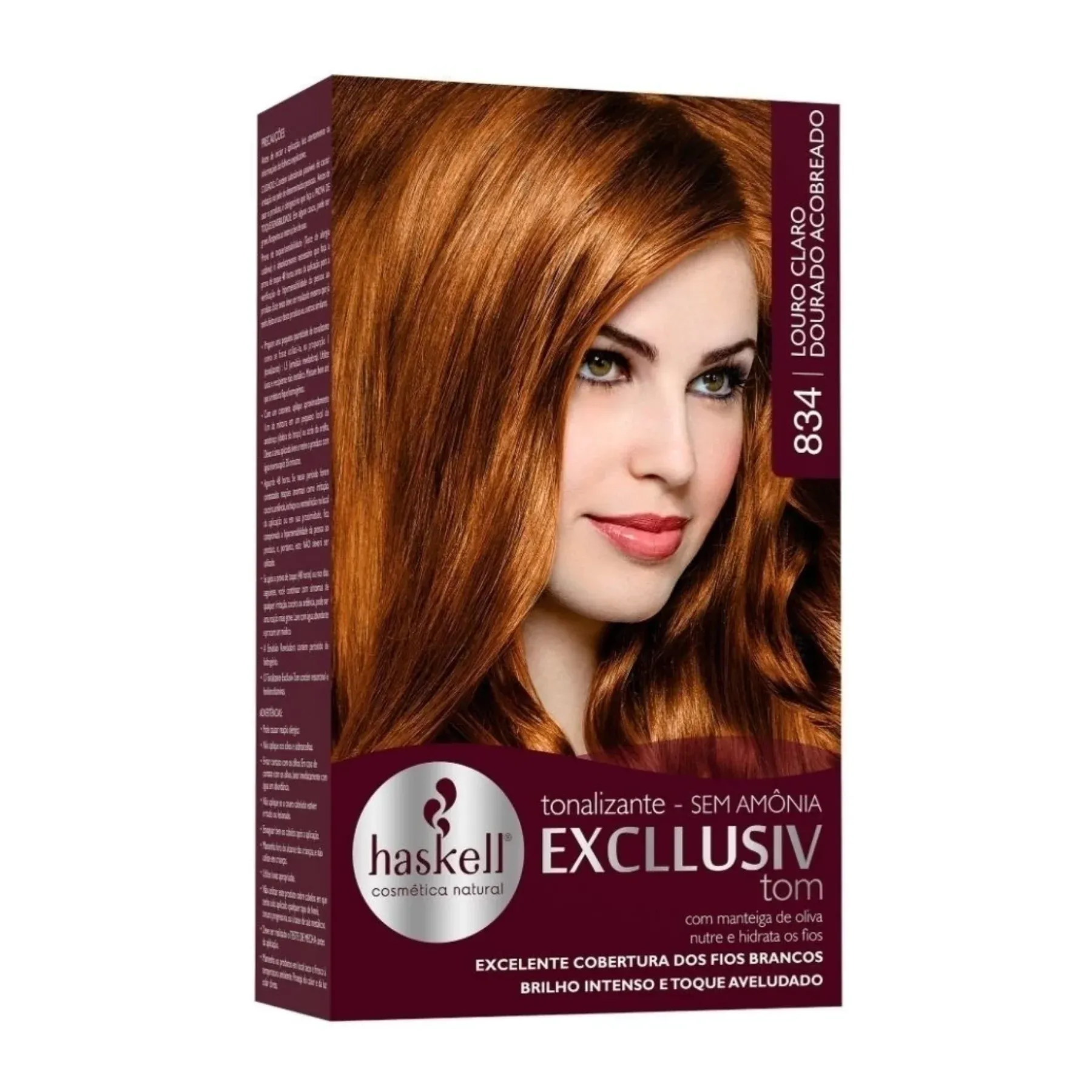 Kit Tonalizante Haskell Tom 834 Louro Claro Dourado