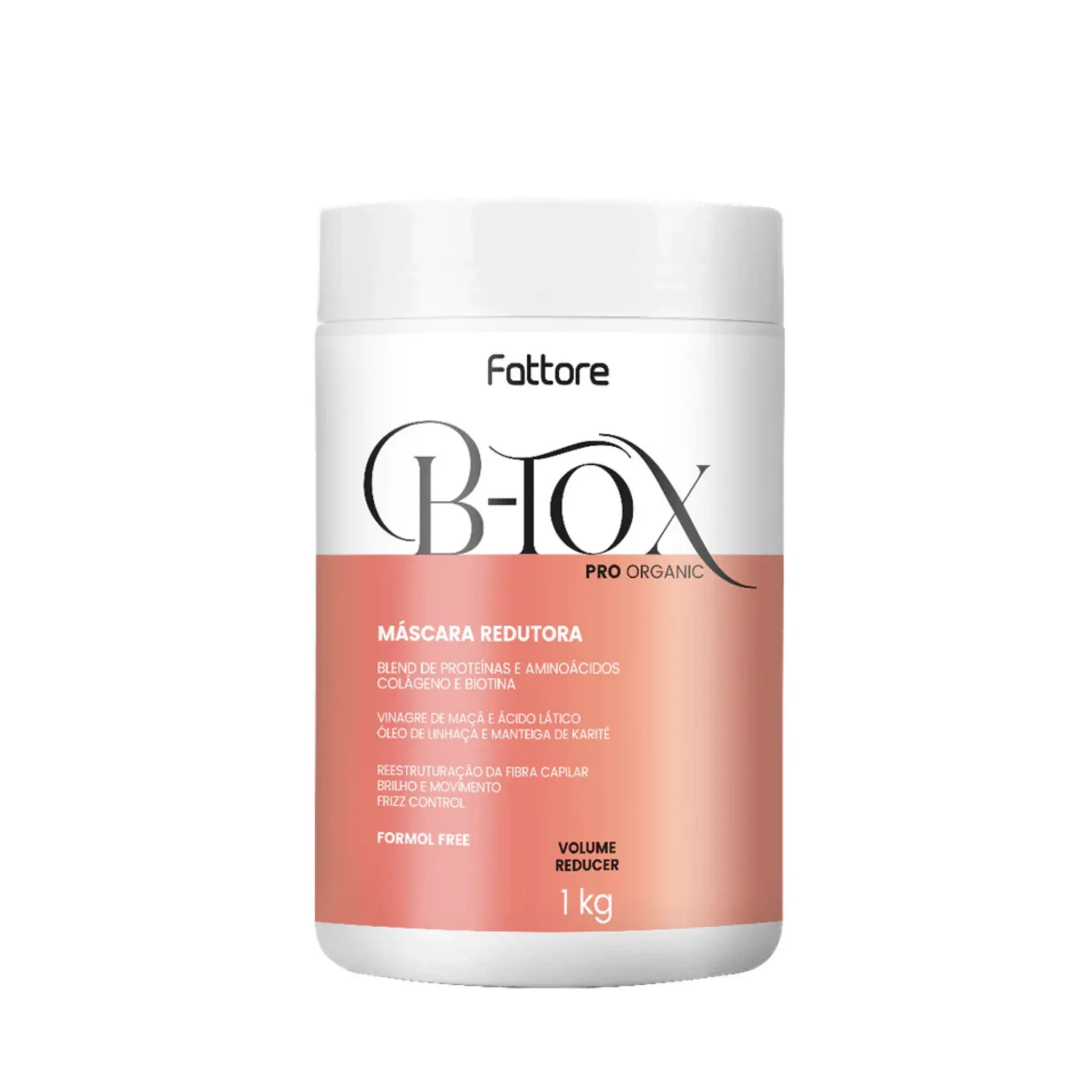 Máscara Redutora Fattore B-Tox Pro Organic 1Kg