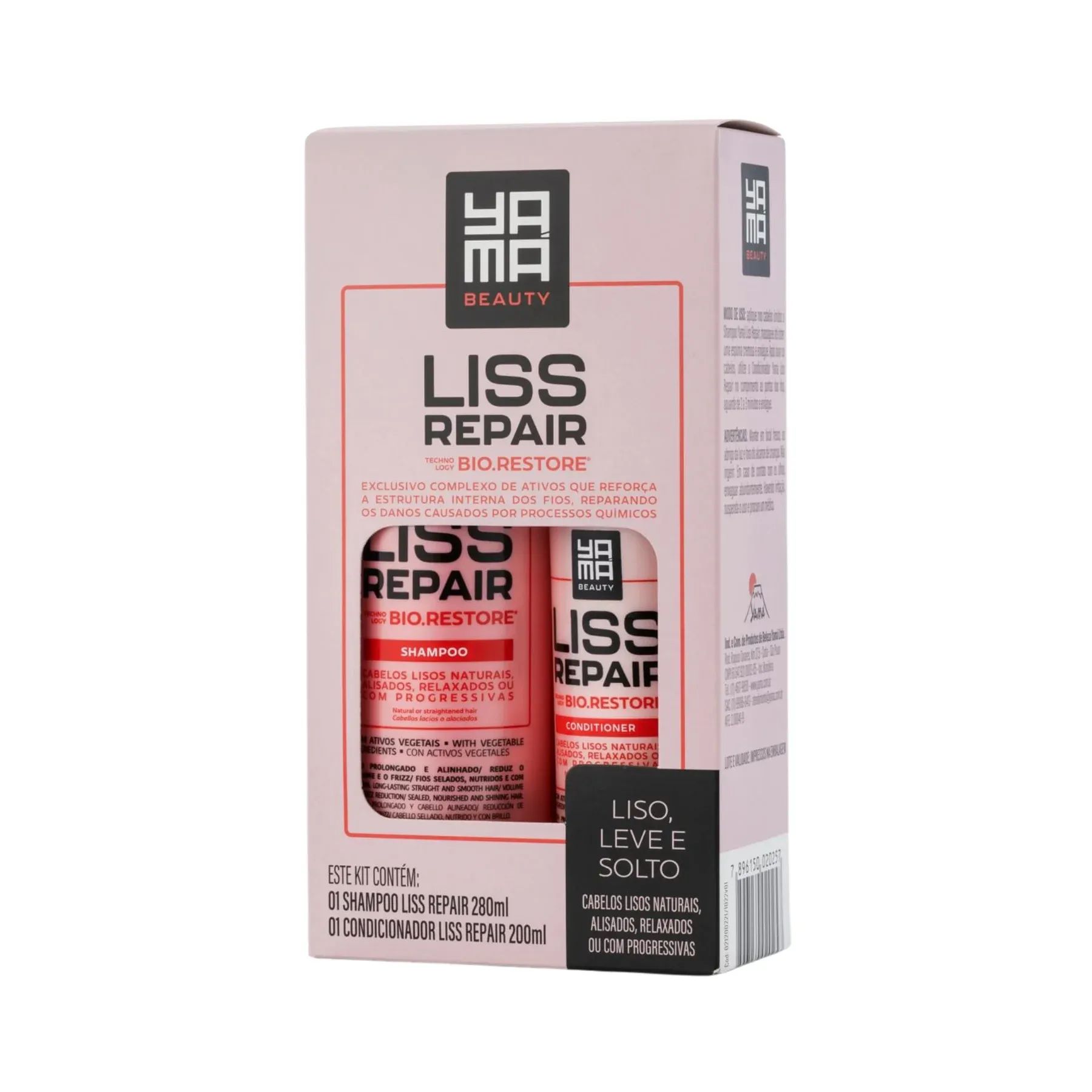 Kit Yamá Liss Repair - Shampoo 280ml + Condicionador 200ml