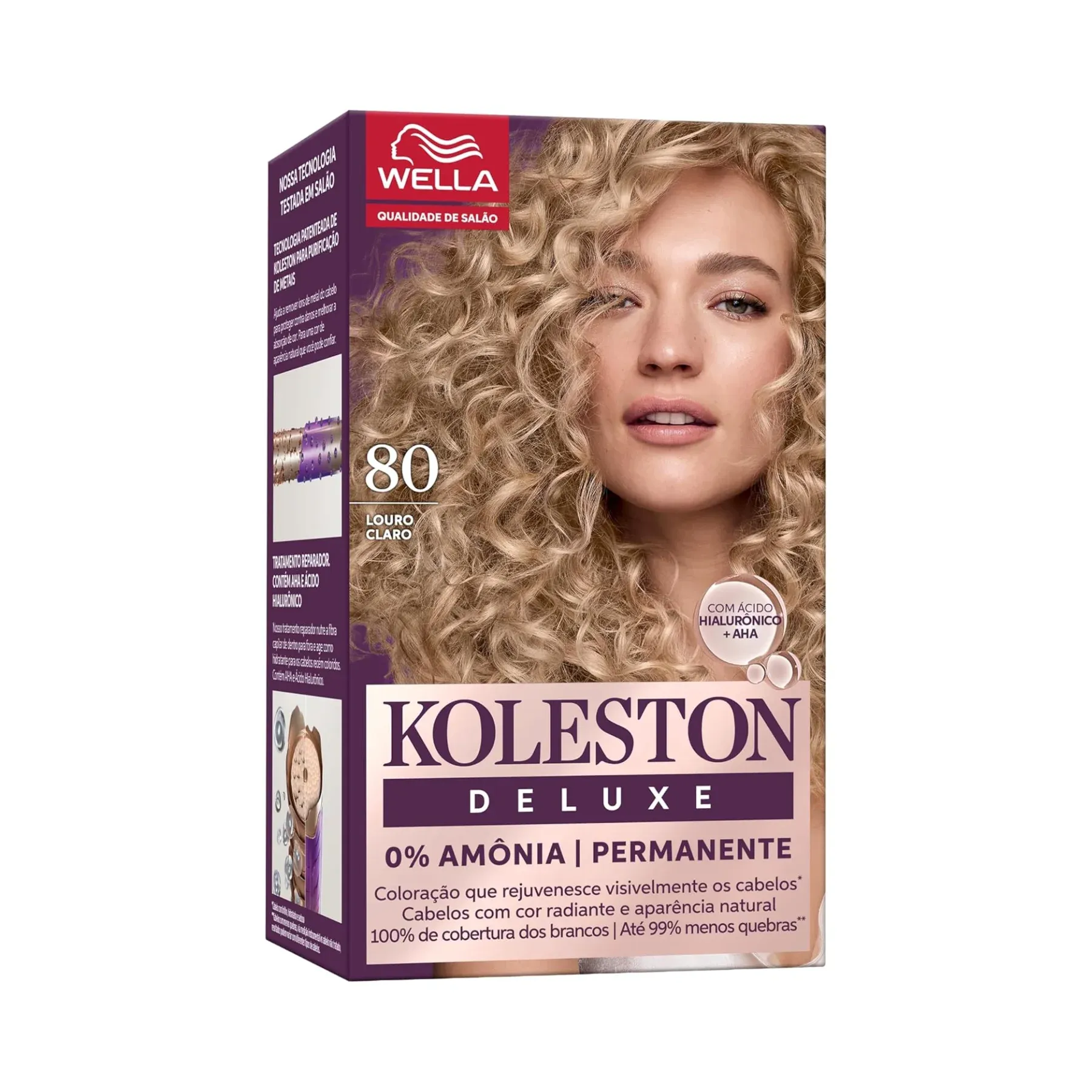 Coloração Koleston Deluxe Sem Amônia 80 Louro Claro