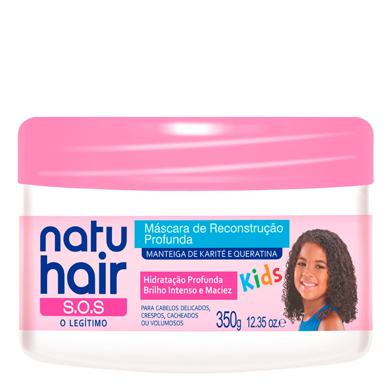 Máscara Infantil Natu Hair Sos Kids 350g IAP! Cosméticos IAP
